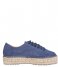 Shabbies Sneaker Espadrille Lace Up Suede suede blue